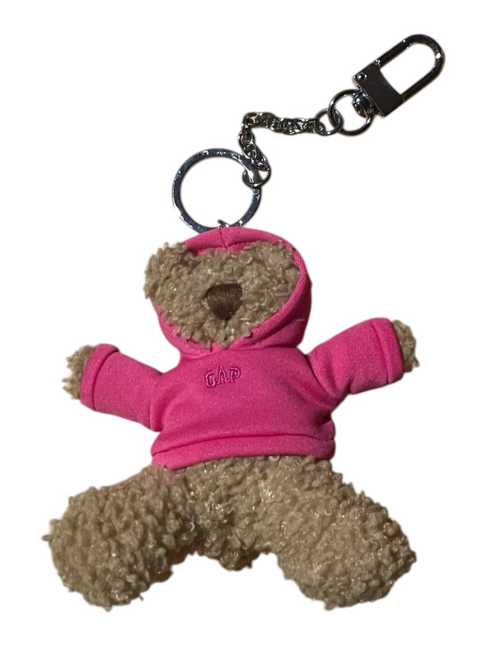 GAP Pink Hoodie Teddy Bear Keyring free when you spend $30
